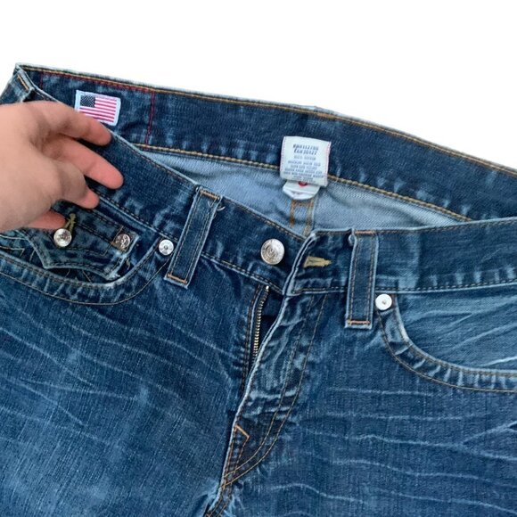 Vintage True Religion Jeans Size 34 RICKY Blue - Picture 5 of 7